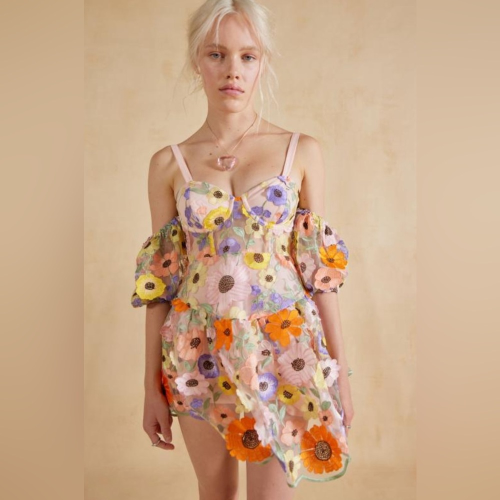 For Love and Lemons Prato Mini Dress NEW - Picture 5 of 16